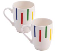 Set 2pc taza 11cm porcelana new bone china CASA BENETTON