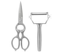 Set 2pcs: tijeras y pelador acero inoxidable, colección Origen - SAN IGNACIO
