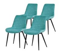 Set 2x Sillas De Comedor Antracita Estilo Moderno Asiento Ml-design