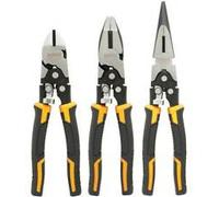 DeWalt Set de alicates DWHT0-70485 – acción compuesta, diagonal, universal y bocas largas, 3 piezas