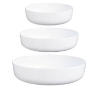 Set 3 fuentes Diwali Luminarc vidrio blanco Ø18/Ø22/Ø26 cm White