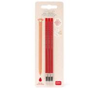 Set 3 Recambios Bolígrafo Borrable Rojo