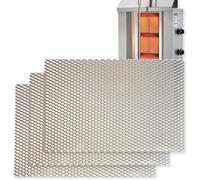 Set 3 Rejillas Quemador Kebab Asador Gyros 230x150 mm. Parrilla Combustión Resistente Altas Temperaturas. Compatible POTIS - GD3, GD4, GD5 GOLDMAN SERVICE