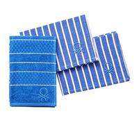 Set 3pc servilleta y paño cocina (1pc paño terry 50x50cm + 2pc servilleta) 100% algodón azul
