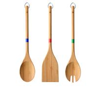 Set 3pc utensilios cocina bamboo CASA BENETTON 32 X 6,5 X 1,3 Cm Madera