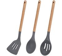 Set 3pc utensilios de cocina silicona madera, Colección Daimiel de la marca San Ignacio