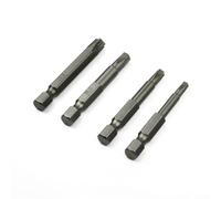 Set 4 Brocas para torx 50mm para Taladro Eléctrico Set 4 Brocas | para acero aleación, 50mm largo, magnético para fuerte, para t20-T40, antióxido durable