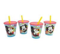 SET 4 PCS VASOS CAÑA PP 285 ML JOY MICKEY