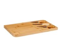Set 4 pzs bambu tabla con 3 utensilios colección KINVARA