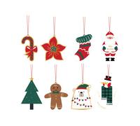 Set 4 tarjetas colgantes adornos navidad bismark 331672