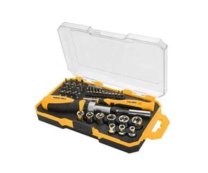 Set 42pz Cacciavite A Cricchetto E Cacciaivite Di Precisione Con Inserti E Bussole