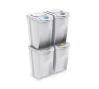Set 4x35l papeleras reciclaje SORTIBOX - ashen