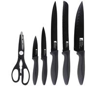 Set 5 Cuchillos Acero Inoxidable + Tijera BERGNER Osaka - 6 pzas