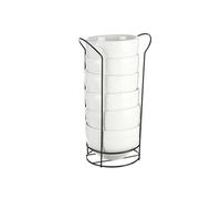 Set 6 bol porcelana blanca 800ml c sopor colección VESSIA