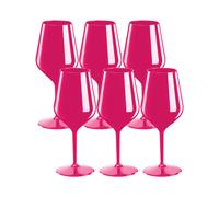 Set 6 Copas de Vino Espumoso Tritan Colorido Aperitivos Al Cumpleaños 470ml