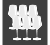 Set 6 Copas de Vino Espumoso Tritan Colorido Aperitivos Al Cumpleaños 470ml
