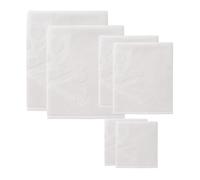 Set 6 de toallas de baño calavera (2x tocador 30x50cm + 2x manos 50x90cm + 2x baño 70x140cm) 100%algodón blanco scalpers home
