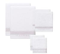 Set 6 de toallas de baño calavera (2x tocador 30x50cm + 2x manos 50x90cm + 2x baño 70x140cm) 100%algodón varios colores Scalpers Home