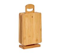 Set 6 tablas bambu con soporte colección KINVARA