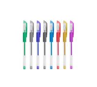 Set 8 Bolígrafos Gel de Colores Metalizados