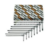 Set 8 Llaves a T Hexagonal Masculino beta 951/S8 De 2A 6MM Tallo Corredero