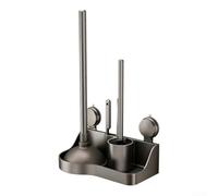 Set Baño 3 Piezas con Base Ventilada Secado Set Baño 3 Piezas | Silicona flexible, profunda, , montaje para fácil, moderno