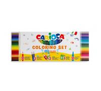 Set carioca coloring 65 piezas (30 rotuladores, 30 lapices de colores,