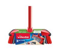SET CEPILLO 3 ACTION ESCOBA MULTIUSOS CON PALO 171214 VILEDA LIMPIEZA HOGAR COCINA HERRAMIENTAS ACCESORIOS HOGAR