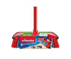 SET CEPILLO 3 ACTION ESCOBA MULTIUSOS CON PALO 171214 VILEDA LIMPIEZA HOGAR COCINA HERRAMIENTAS ACCESORIOS HOGAR
