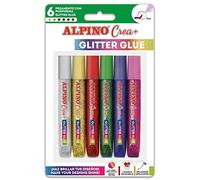 Set crea pegamento con purpurina. glitter glue. colores básicos. alpi