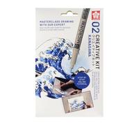 Set creativo sakura art kit kanagawa (pigma micron 05 negro + gelly ro