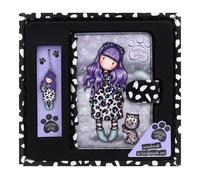 SET CUADERNO CON MARCAPAGINAS GORJUSS™ "SMITTEN KITTEN"
