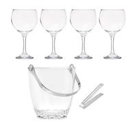 Set cubitera 4 copas gin tonic colección VIVALTO