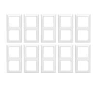 Set de 10 enchufes de Jung AS 500 en color blanco.