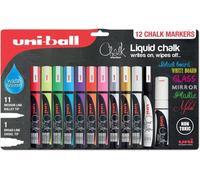 Set De 12 Marcadores De Pintura De Tiza Uni-ball Selección Variada