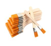 Set de 12 Piezas de Brochas y Pinceles de Pintura - Cerdas Planas de Madera para Pared y Muebles - Cepillos Profesionales