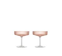 Set de 2 copas champán Ripple Blush