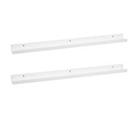 Set de 2 estantes repisa para cuadros de MDF blancos de 100 cm Lola Home