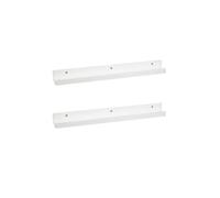 Set de 2 estantes repisa para cuadros de MDF blancos de 60 cm Lola Home