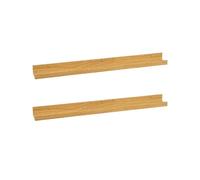 Set de 2 estantes repisa para cuadros de MDF natural de 80 cm Lola Home