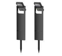 Set de 2 farolas solares BRITY, altura de 49 cm
