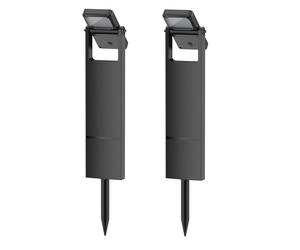 Set de 2 farolas solares BRITY, altura de 49 cm