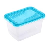 Set de 2 Fiambreras, 2 x 2 l, 20,5 x 15,5 x 10,5 cm, Fredo Fresh, Azul transparente KEEEPER