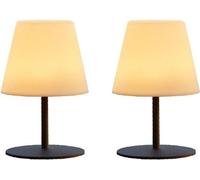 Set de 2 lámparas de mesa inalámbricas TWINS, altura de 16 cm