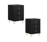 Set de 2 mesitas de noche mesa fbt115-l-schx2 sobuy