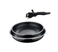Set de 2 Sartenes de Ø24Ø28cm en aluminio prensado Black Click&Cook San Ignacio