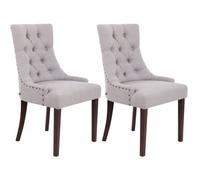 Set De 2 Sillas De Comedor Aberdeen Antiguo,Gris