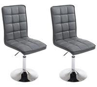Set de 2 sillas de comedor peking simil cuero 59x43x90 cm