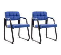 Set de 2 sillas de conferencia Canada B Azul