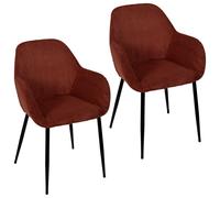 Set de 2 sillas scott terracota